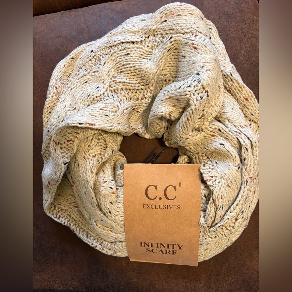 C.C Exclusives Oatmeal Infinity Scarf